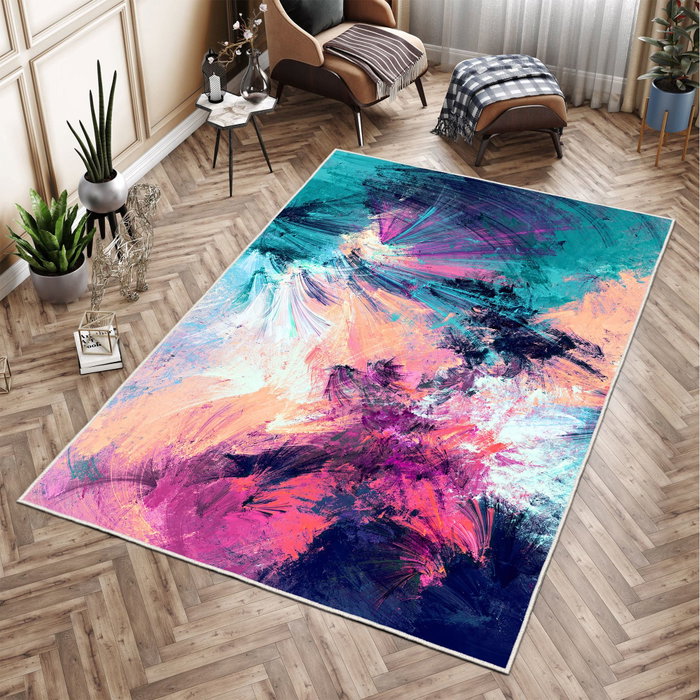 Conceptum Alfombra Multicolor 120 x 180 cm con Impresión 3D